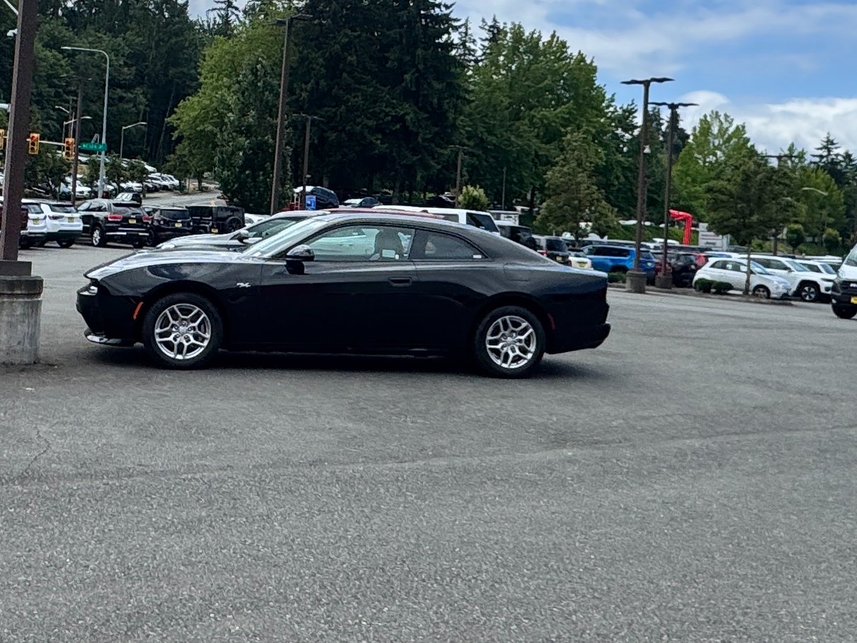 Black Dodge Charger on the lot in Kirkland